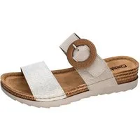 Fischer-Markenschuh Ina Pantolette aus Nappalino, mit Synthetik-Futter, gepolstertes Lederfußbett