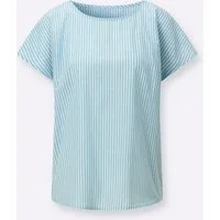 Witt Klassische Bluse Streifenbluse Kurzarm