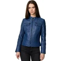Tazzio Lederjacke F524 moderne & zeitlose Damen Jacke im Biker Look
