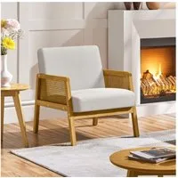 Yaheetech Loungesessel Einzelsessel, Relaxsessel mit Armlehne in Rattanoptik Polstersessel