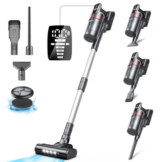 [EU Direct] INSE UMLO V16 Cordless Vacuum Cleaner, 500W 33Kpa Vacuum Cleaners for Home, Stick Vacuum with 60 Mins Runtim