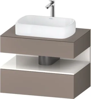 Duravit Qatego Konsolenwaschtischunterbau wandhängend Basalt Matt 800x550x600 mm - QA4730022430010 QA4730022430010