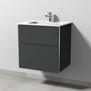 Sanipa 3way Keramik-Set Keramik-Waschtisch und Unterbau (BP479) BP4791B