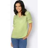 Witt Klassische Bluse Satin-Bluse Kurzarm