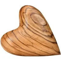 Kassis Geschenkartikel Dekoobjekt Herz Geschenk Olivenholz Handschmeichler Glücksbringer