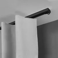 SN DECO GROUP Gardinenschiene Objektschiene SL, 1-läufig, Fixmaß, mit Bohren, verschraubt, Aluminium, in versch. Längen und Farben, Aluminium, Innenlauf, Vorhangschiene