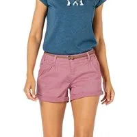 SUBLEVEL Chinoshorts Damen Stretch-Shorts mit Flechtgürtel Sommerhose, Bermudashorts, kurze Chinohose