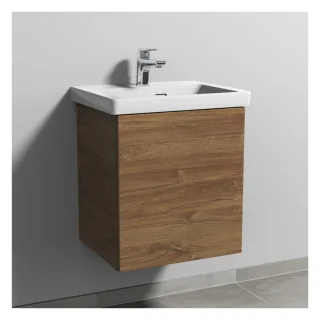 Sanipa 3way Waschtischunterbau zu Villeroy & Boch Subway 3.0 Waschtisch mit 1 Tür, Eiche-Kansas SM84559
