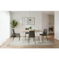 B&D home Esstisch Ausziehtisch MARA, Metallgestell oder Holzgestell, ausziehbar 120-160cm, 4-6 Personen