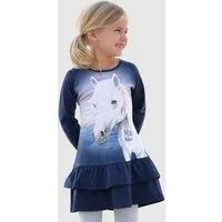 Miss Melody Jerseykleid toller Frontdruck mit Glitzereffekt