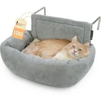 SCHLITZOHR Katzen-Hängematte Murphy, Mikrofaser, Heizungsliege, passt an ALLE Heizungen, stabil, waschbar, extra Kissen