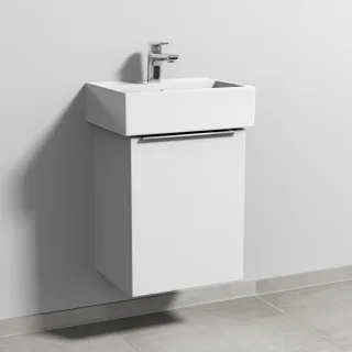 Sanipa 3way Waschtischunterbau zu Duravit Vero Air Waschtisch mit 1 Tür, Weiß-Soft UM43043