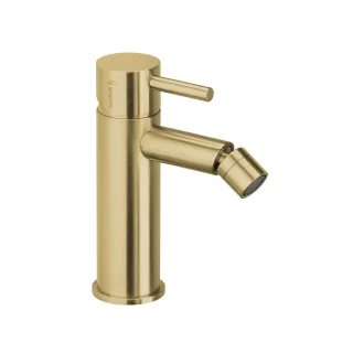 Herzbach design ix pvd Bidetarmatur mit ablauf brass, Brass Steel, 21.133600.1.41 21.133600.1.41