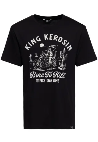 King Kerosin Herren T-Shirt Born To Kill