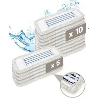 Prieser Wischmopp 5X Profi Wischbezug 40cm –robuste Baumwolle und Mikrofaser