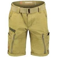 Geo Norway Cargoshorts Geo Norway Herren Shorts PASSPARTOUT (mit abnehmbarem Gürtel) in Unifarbe