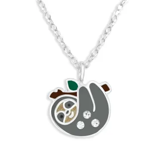 Faultier Kinder Halskette aus 925 Silber