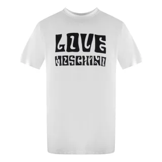 Weißes T-shirt Mit Moschino-logo