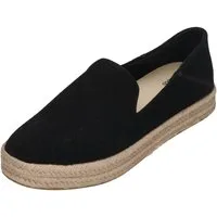 TOMS CAROLINA Espadrille Black Suede