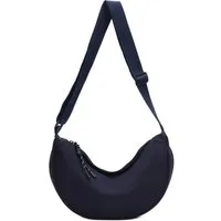 ITALYSHOP24 Schultertasche Damen Tasche MOON Bodybag Brusttasche CrossBody UNISEX Nylon, HERREN Hobo Bag Runde Umhängetasche Hüfttasche Crossover Reise modern