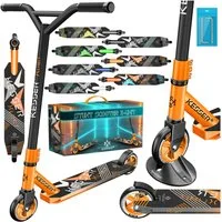 KESSER Stuntscooter X-Limit 360° Lenkung, ABEC9 Kugellagern, 100 mm PU Räder, Freestyle Kickscooter Funscooter für Kinder & Erwachsene
