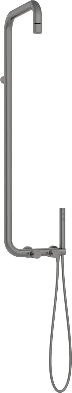 Neuesbad Serie 600 Duschsystem mit Thermostatarmatur, titanium NB1DENQS_D4XT1