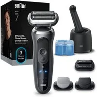 Braun Elektrorasierer Series 7 72-G7865cc, Smart Care Center, Aufsätze: 3, 4in1 SmartCare Center, +3 Aufsätze, 100% wasserdicht, Made in Germany