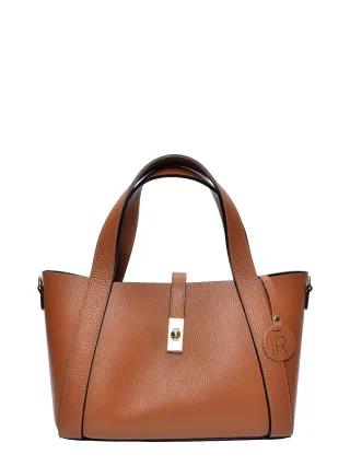 Isabella Rhea Braun Rindsledertasche
