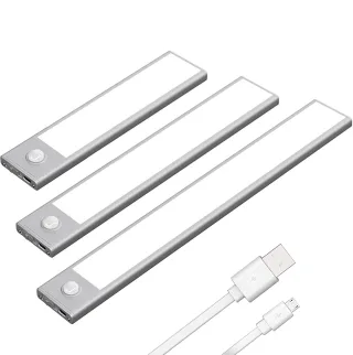 Elfeland Motion Sensor Cabinet Light Rechargeable Night Light for Closets Cabinets Kitchens Cupboards