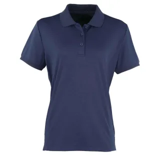 Premier - "Coolchecker" Poloshirt für Damen (Marineblau)