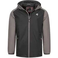 Alessandro Salvarini Regenjacke Herren wasserabweisend – Outdoorjacke mit Kapuze Leichte Outdoorjacke mit Kapuze und Reißverschluss