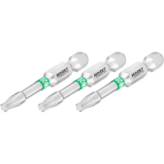 HAZET Bit Sechskant 6,3 (1/4 Zoll) Innen TORX Profil 3 Stück - 2223NSLG-T20/3
