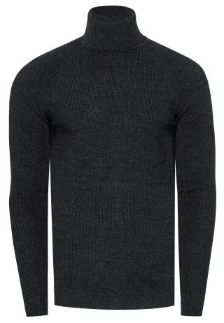 Slim Fit Feinstrick Business Rollkragen-Pullover