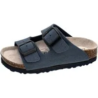 Fischer-Markenschuh Hawaii Pantolette aus Vegano, mit Fleecefutter und ergonomisch geformten Lederfußbett