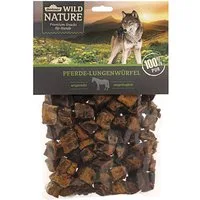 Dehner Wild Nature Premium Hundesnack Würfel Pferde-Lunge, 200 g Pferd, Snack für: Hunde, glutenfrei / getreidefrei, Leckerli für ernährungssensible Hunde