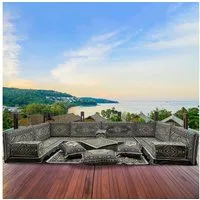 CaddeBuy Sofa Orientalische Möbel, Sitzecke, Orientalisches Sofa, Sitzkissen, 19 Teile