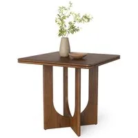 Tribesigns Esstisch Massivholz Küchentisch, Quadratisch 80 cm Klein Esszimmertisch
