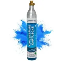 BlueCraft CO₂-Zylinder CO2-Kartusche Soda 425g für bis zu 60 Liter Sprudel Wasser, 1 St., abgefüllt in Deutschland - geeignet für SodaStream Wassersprudler
