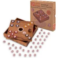 LOGOPLAY Spiel Original Funny Pigz mit Karton, Familienspiel, Original Funny Pigz Lustiges Schweinchen-Würfelspiel aus Holz &