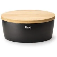 Continenta Bräter Brottopf 36x23x16 cm schwarz, Keramik, Keramik, schwarz
