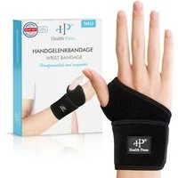 Health Press Handgelenkbandage - Handgelenkstütze - Handgelenk Bandage Universell (Rechts & Links, 1er Set), Dermatologisch getestet