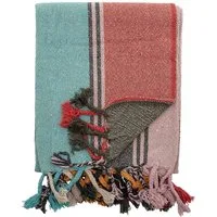 Plaid Bloomingville Decke Lea auf Baumwollmischung 160 x 130 cm, Bloomingville