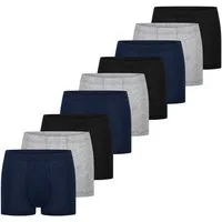 Schiesser Retro Boxer 9er Pack 95/5 Essentials - Organic Cotton (Spar-Set, 9-St) Retro Short / Pant - Baumwolle - ohne Eingriff - Atmungsaktiv