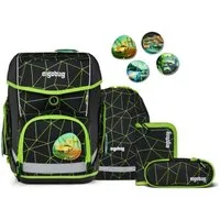 ergobag Schulranzen Cubo (5tlg., inkl. Sportbeutel, Federmäppchen, Schlampermäppchen und Kletties)