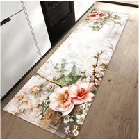 Primedeco Teppich Küchenteppich Warme Blumenarrangement PVC rutschfest abwaschbar Läufer, Rechteckig, Höhe: 3 mm, Pflegeleicht & Wasserabweisend