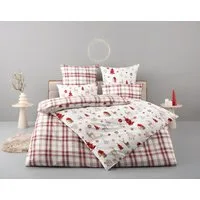 OTTO home Bettwäsche Mikkel, Flanell, 2 teilig, Bettwäsche ab Gr. 135x200 cm,100% Baumwolle, Weihnachten