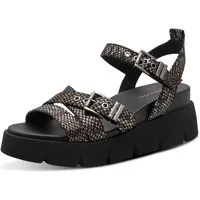 Tamaris Keilsandalette Sommerschuh, Riemchensandale im angesagten Snake-Look