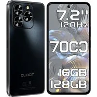 Cubot Note 60 Android 15 Smartphone (18,28 cm/7.2 Zoll, 128 GB Speicherplatz, 48 MP Kamera, 7000mAh, 16(6+10)GB+128GB /1TB, 7.2" HD+ 120Hz, Dual SIM/ IP65/ GPS)