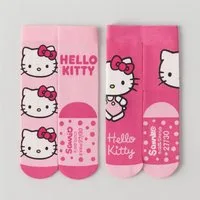 Cerda Socken Hello Kitty 2-Paar Anti-Rutsch-Socken – Weiche Strümpfe für Kinder
