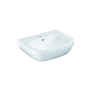 Grohe Euro Keramik Waschtisch 39335000 60cm, alpinweiß, 1 Hahnloch mit Überlauf